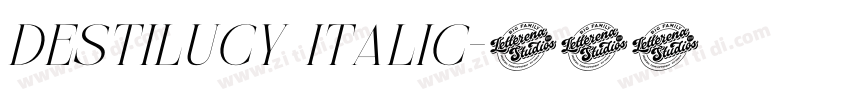 Destilucy Italic字体转换 Destilucy Italic字体转换